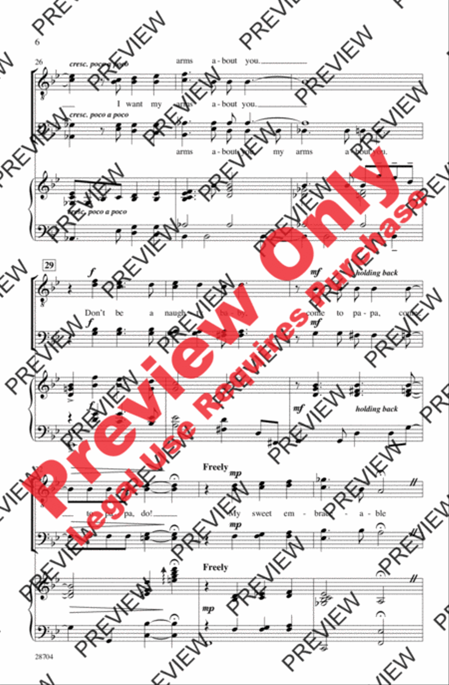 Embraceable You Men's Choir scores gallery preview page 5