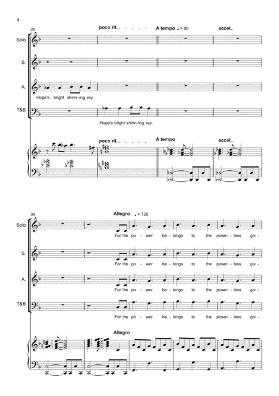 Quietly in the garden 4-Part scores gallery preview page 4
