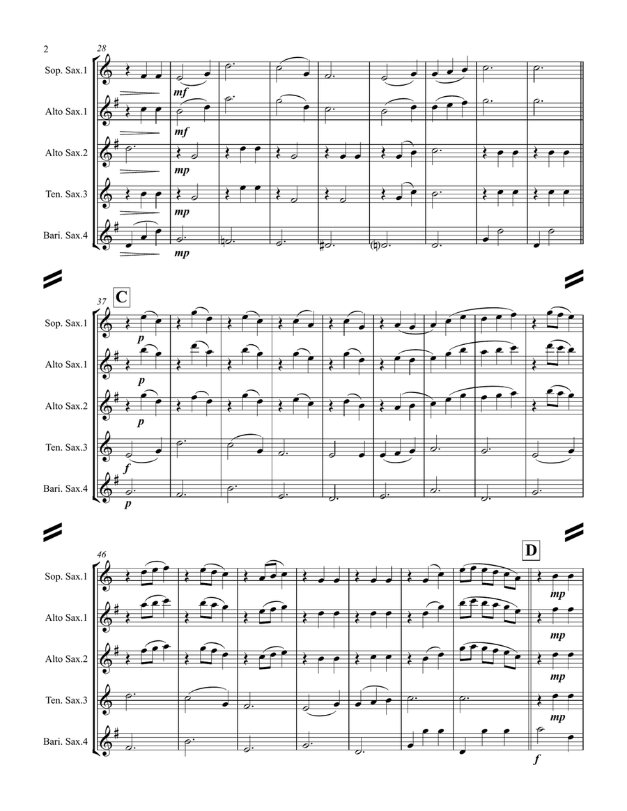 Edelweiss Saxophone Quartet scores gallery preview page 3