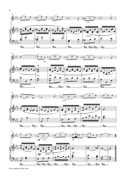 Marble Halls, from "The Bohemian Girl" - Violin and Piano image number null