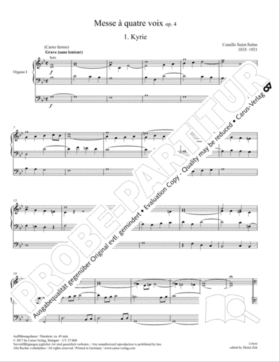Messe a quatre voix 4-Part scores gallery preview page 12