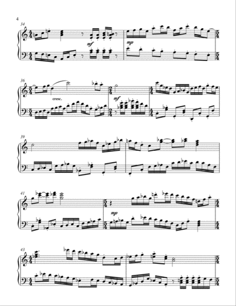 Sonatina for Piano Piano Solo scores gallery preview page 4