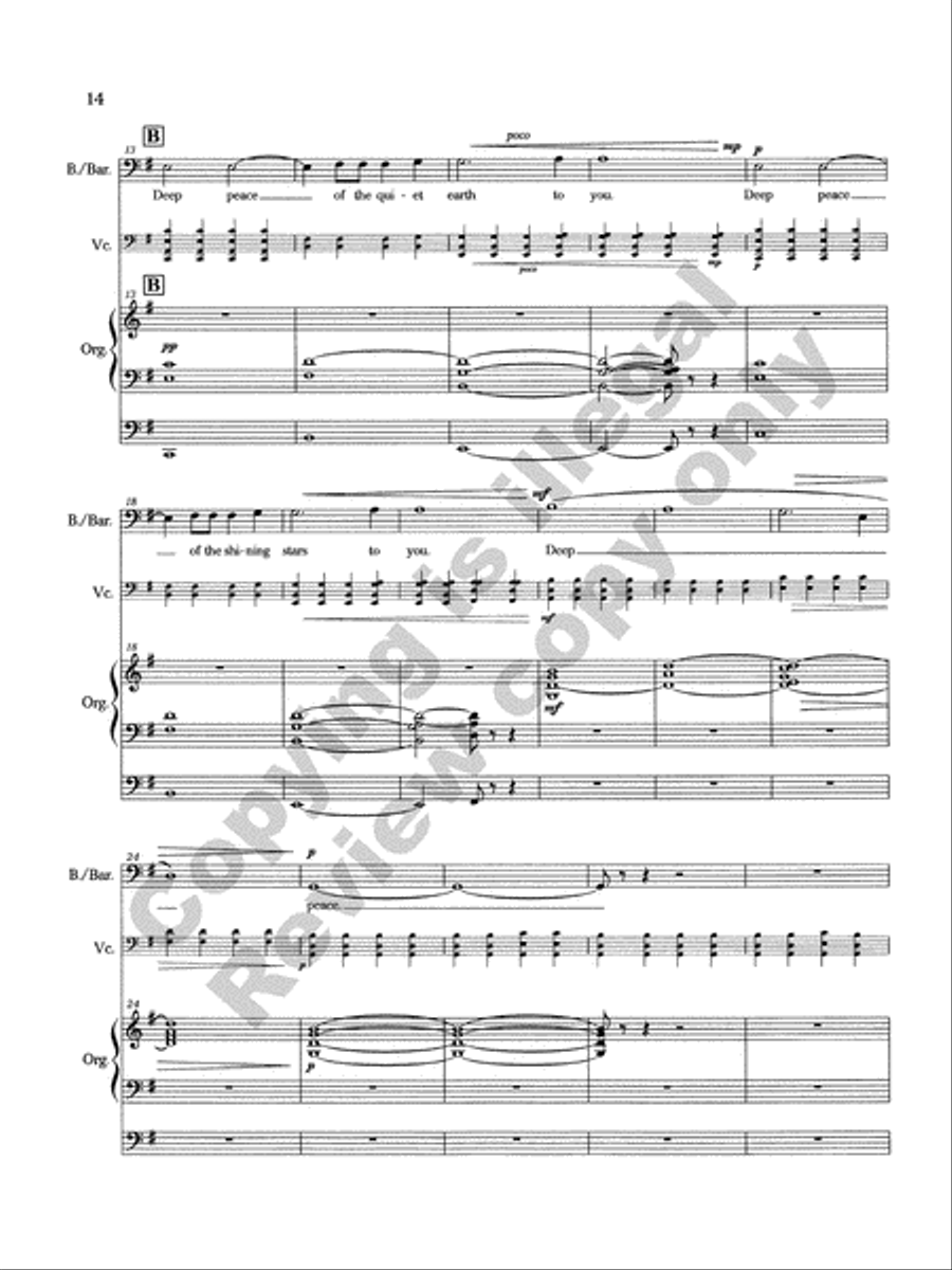 Prayers and Blessings (Vocal/Full Score) Baritone Voice scores gallery preview page 10