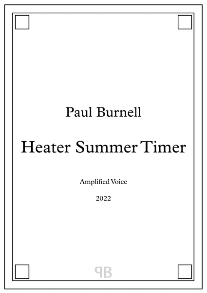 Heater Summer Timer, for amplified voice image number null