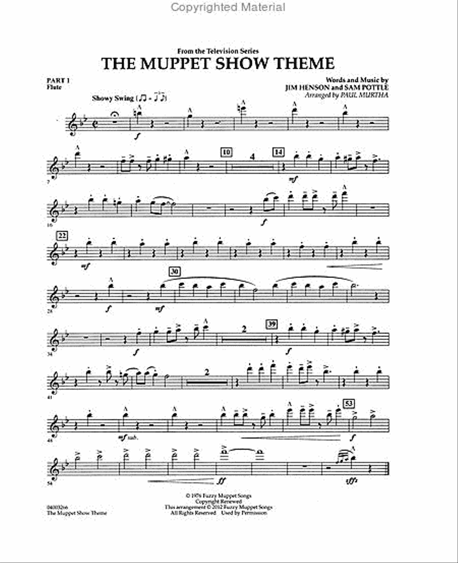 The Muppet Show Theme Concert Band scores gallery preview page 7