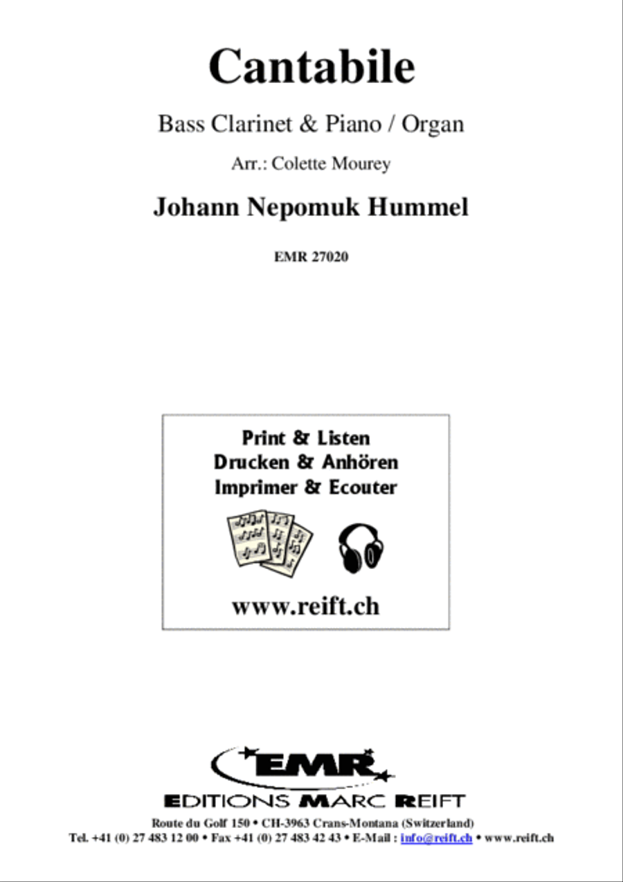 Cantabile Cantabile Bass Clarinet scores gallery preview page 2