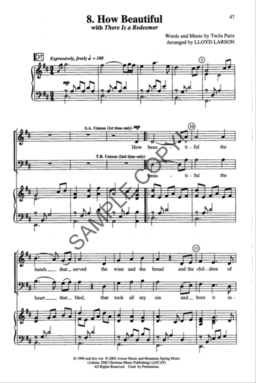 Shadow of the Cross 4-Part scores gallery preview page 33