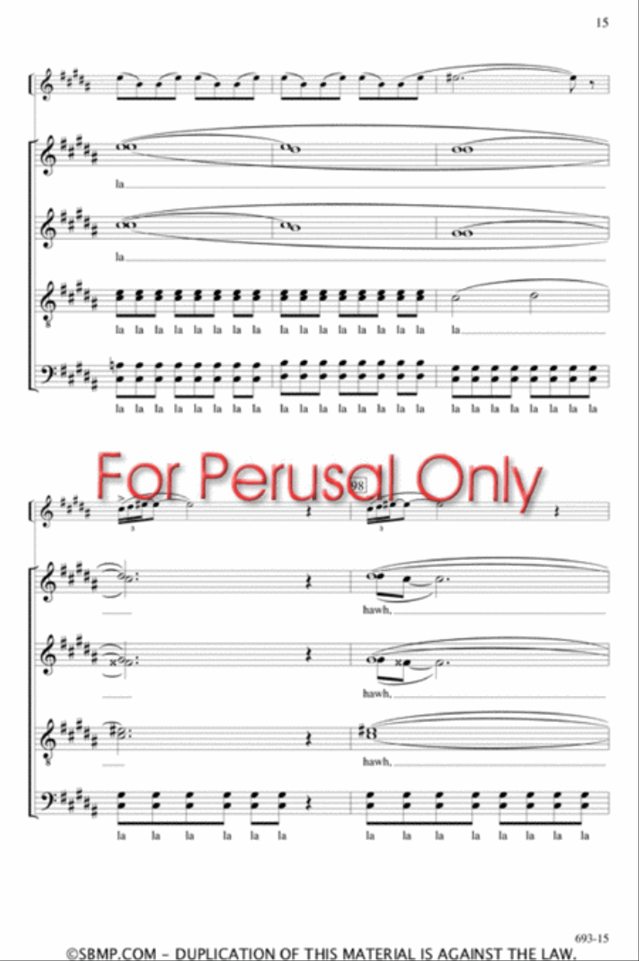 when god decided to invent - SATB Octavo 4-Part scores gallery preview page 15