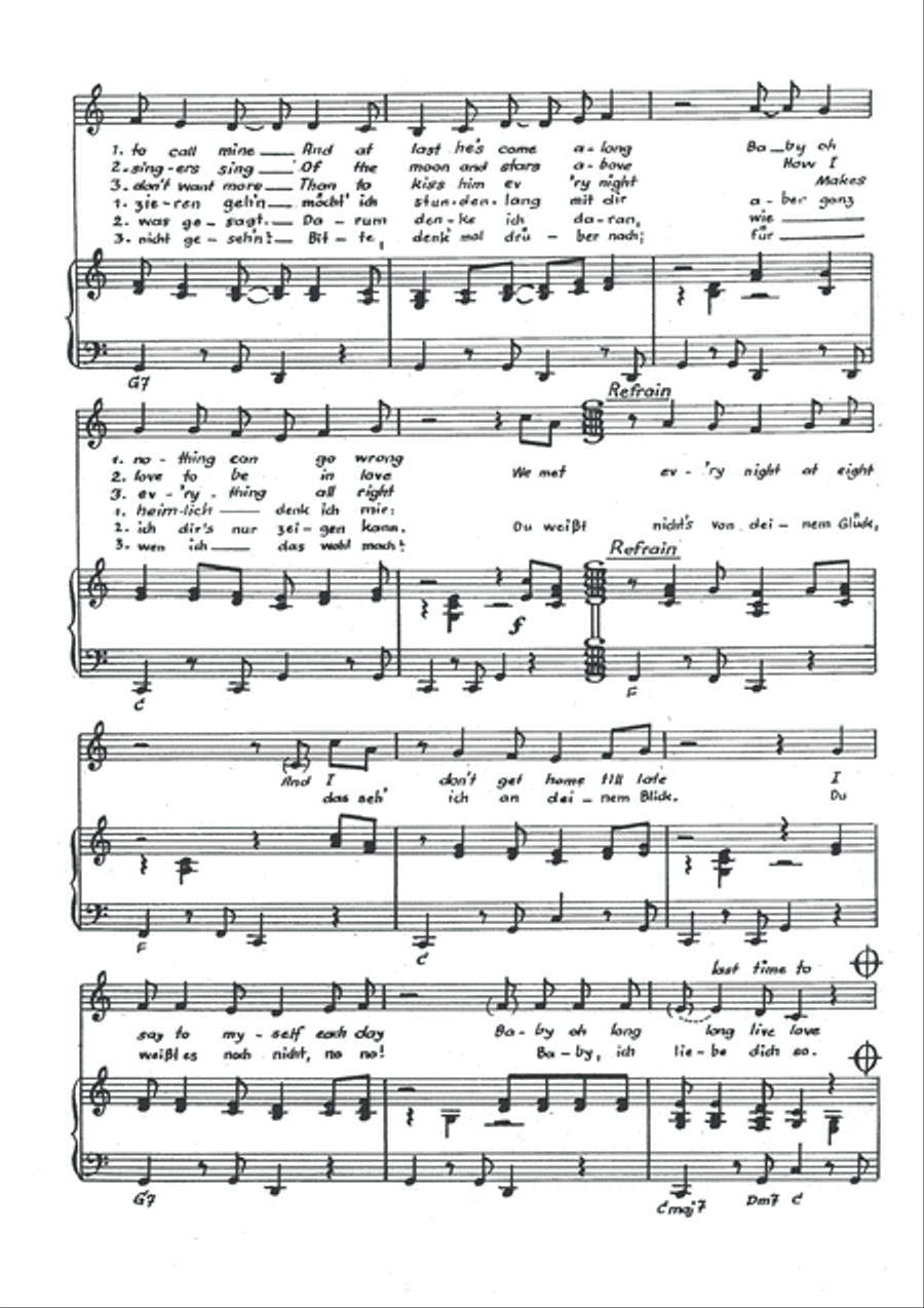 Du weisst nichts von deinem Gluck (Long Live Love) Voice scores gallery preview page 4