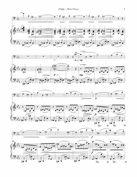 Three Pieces for Euphonium and Piano