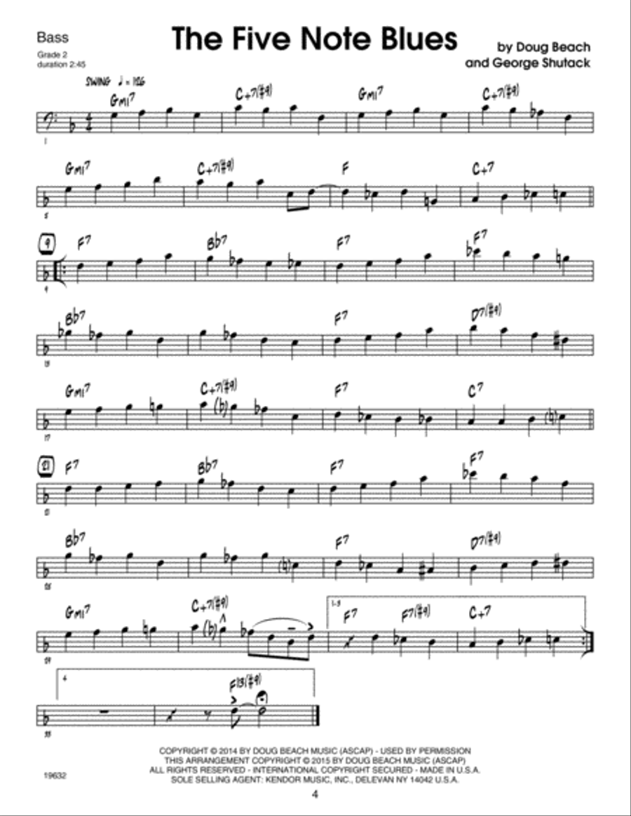 Power Of Two, The - Bass with MP3's String Duet scores gallery preview page 6