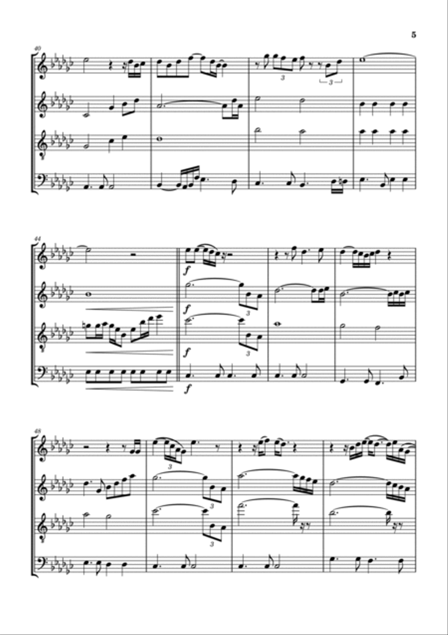 Lady Woodwind Quartet scores gallery preview page 6