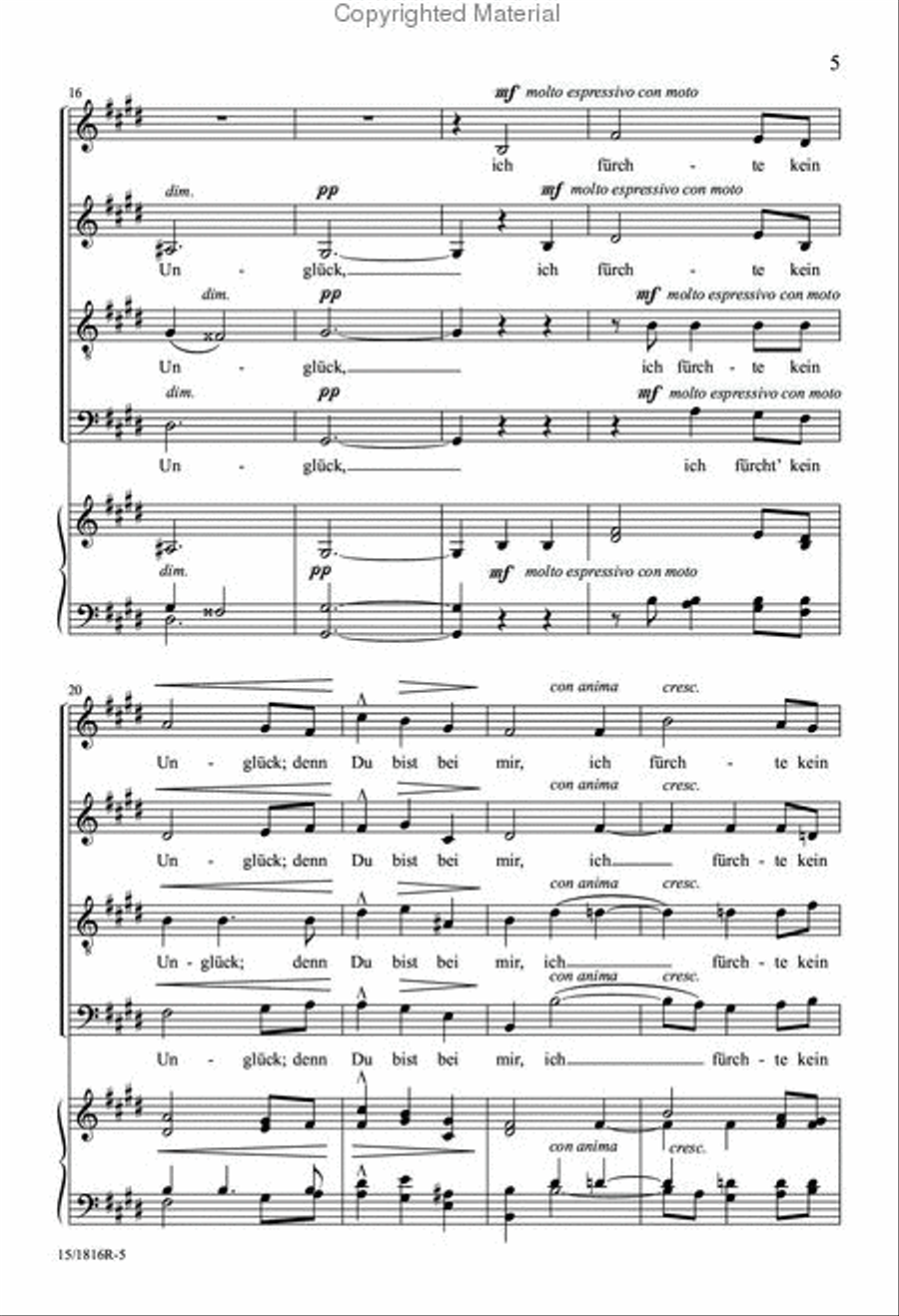Und Ob Ich Schon Wanderte in Finstren Tal Divisi scores gallery preview page 5