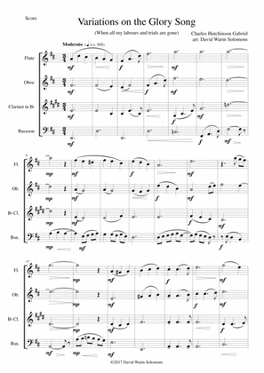 Variations on the Glory Song for wind quartet