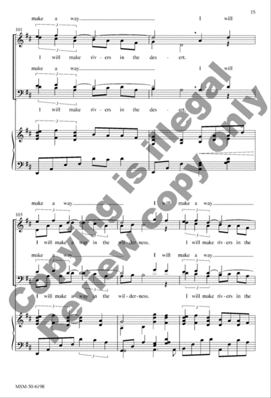 I Will Make a Way! 4-Part scores gallery preview page 15