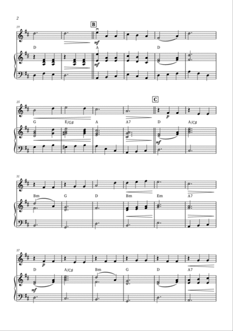 Edelweiss Violin Solo scores gallery preview page 2