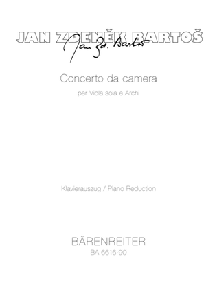 Book cover for Concerto da camera for Viola and Strings