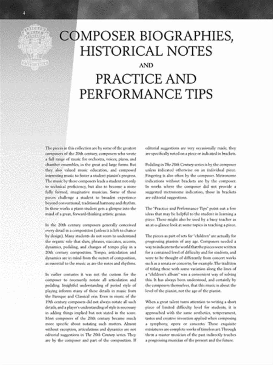 The 20th Century – Upper Intermediate Level Piano Solo scores gallery preview page 6