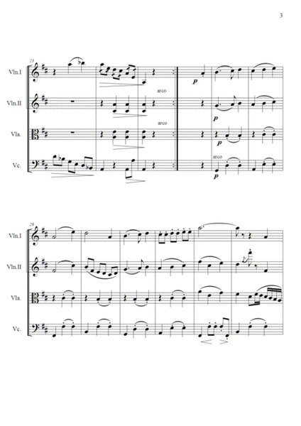Christmas Waltz for String Quartet image number null
