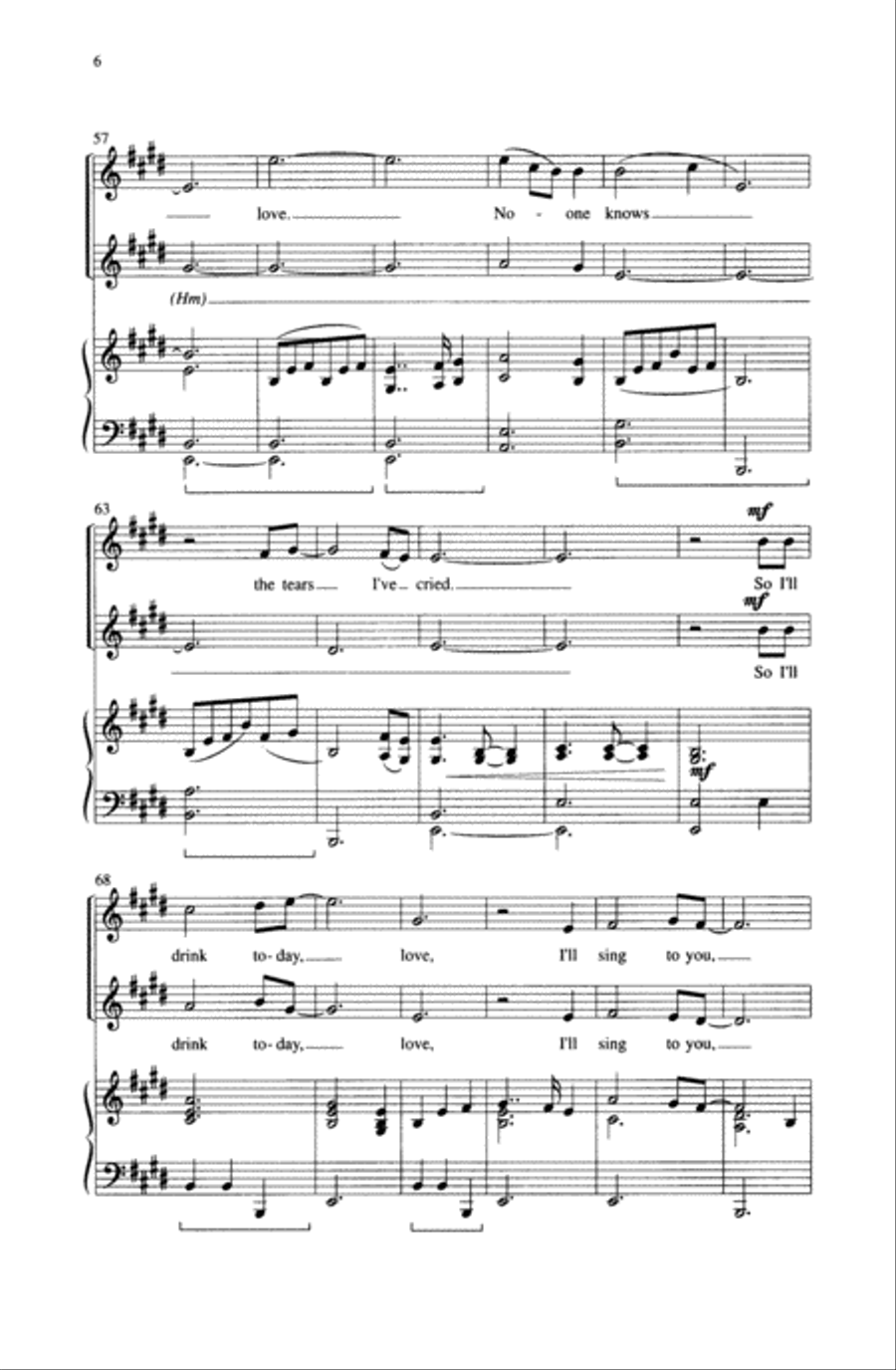 Fare Thee Well Love Women's Choir scores gallery preview page 6