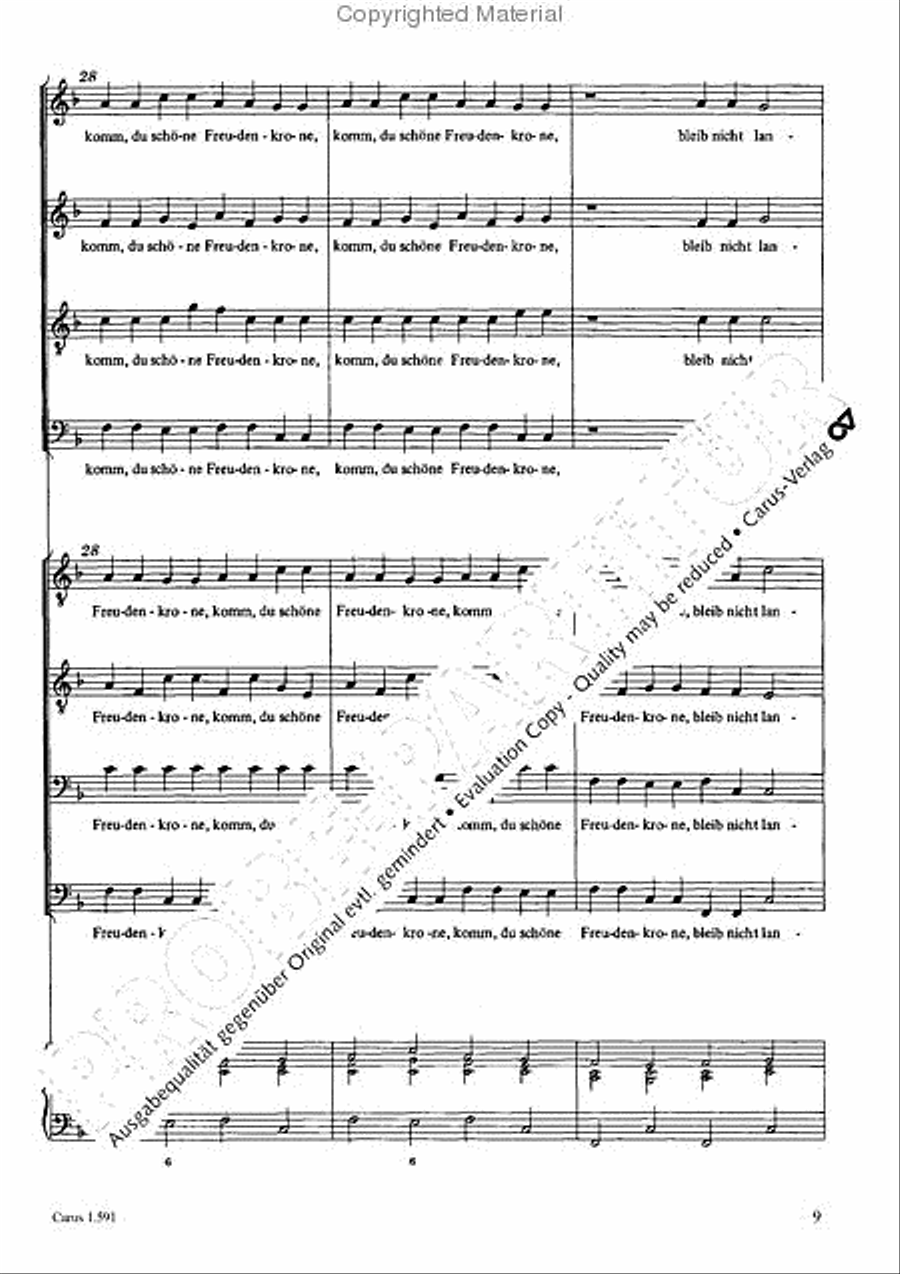 Wie bin ich doch so herzlich TTBB scores gallery preview page 10