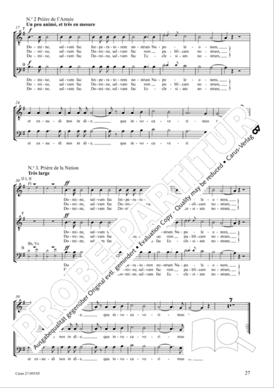 Messe solennelle de sainte Cecile Messe solennelle de sainte Cecile STB scores gallery preview page 28