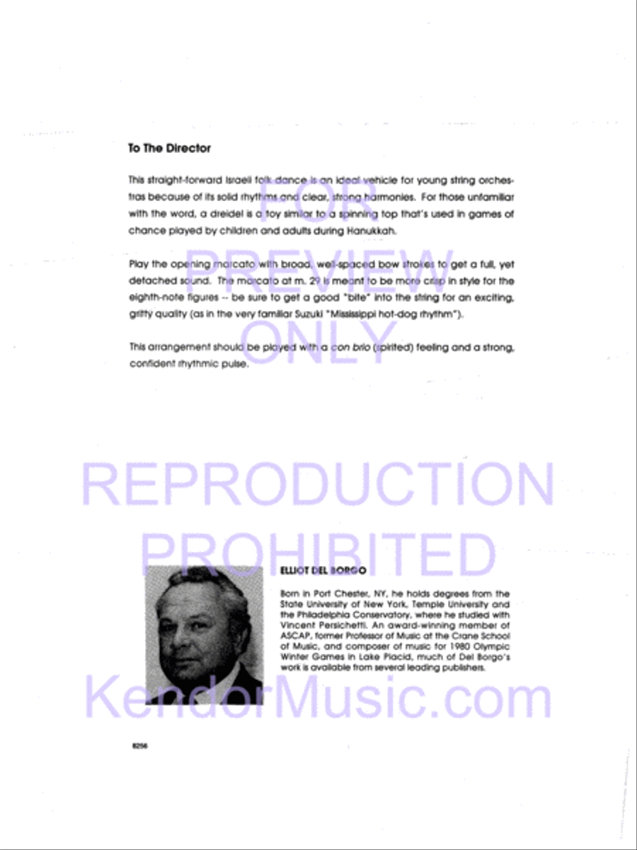 Dreidel, The String Orchestra scores gallery preview page 3