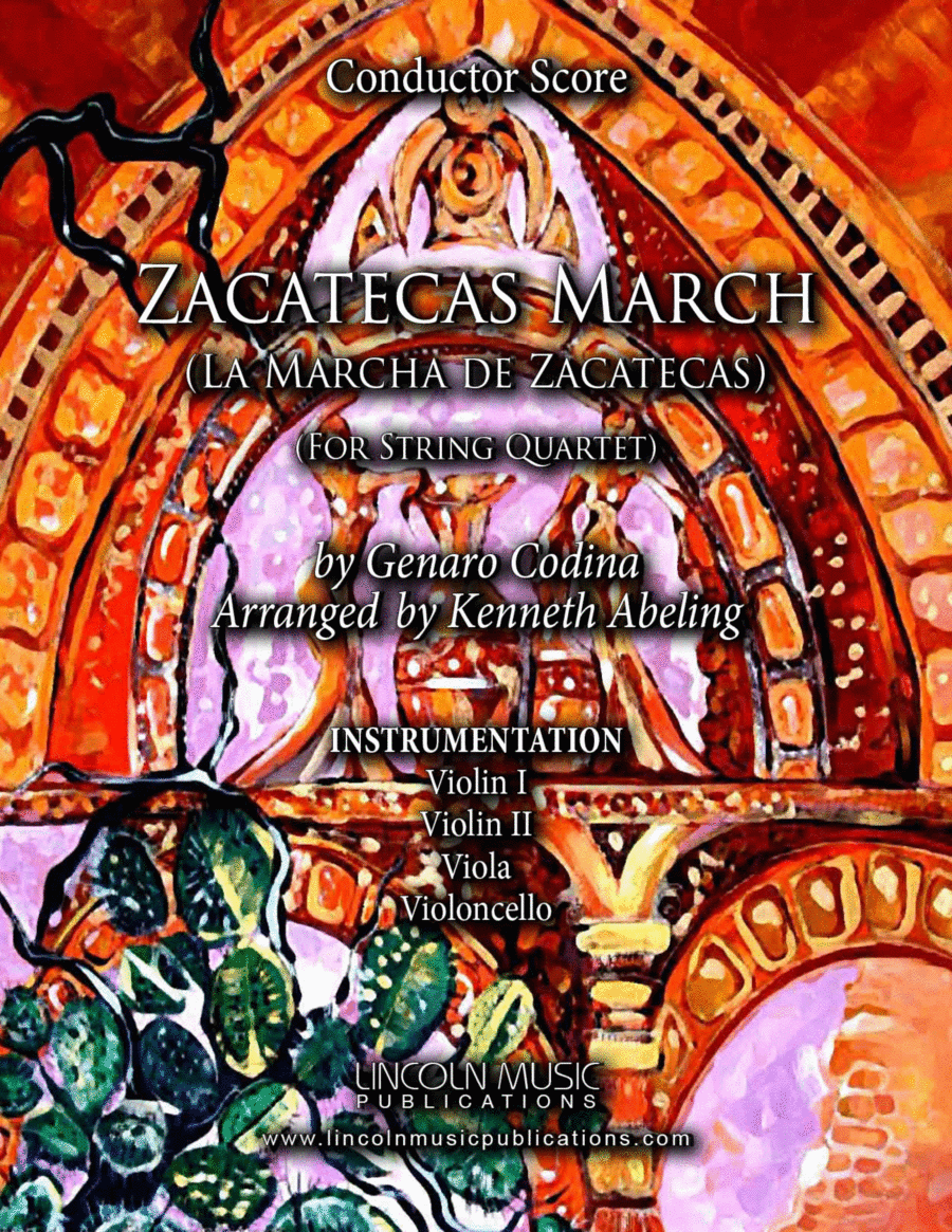 Zacatecas March (for String Quartet) String Quartet scores gallery preview page 1