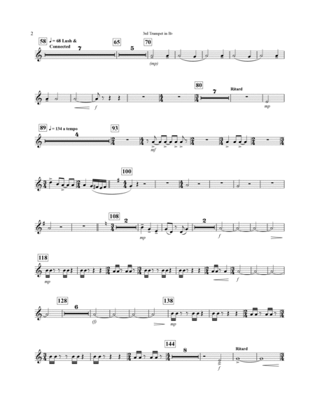 Concerto For Alto Saxophone And Wind Ensemble - Bb Trumpet 3