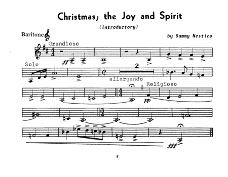 Christmas; The Joy & Spirit - Book 1/Baritone TC (opt.)
