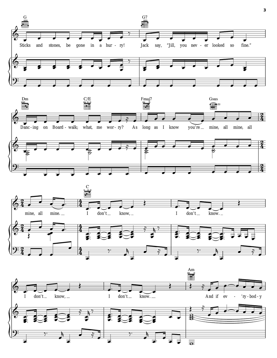 I Don't Know Acoustic Guitar scores gallery preview page 3