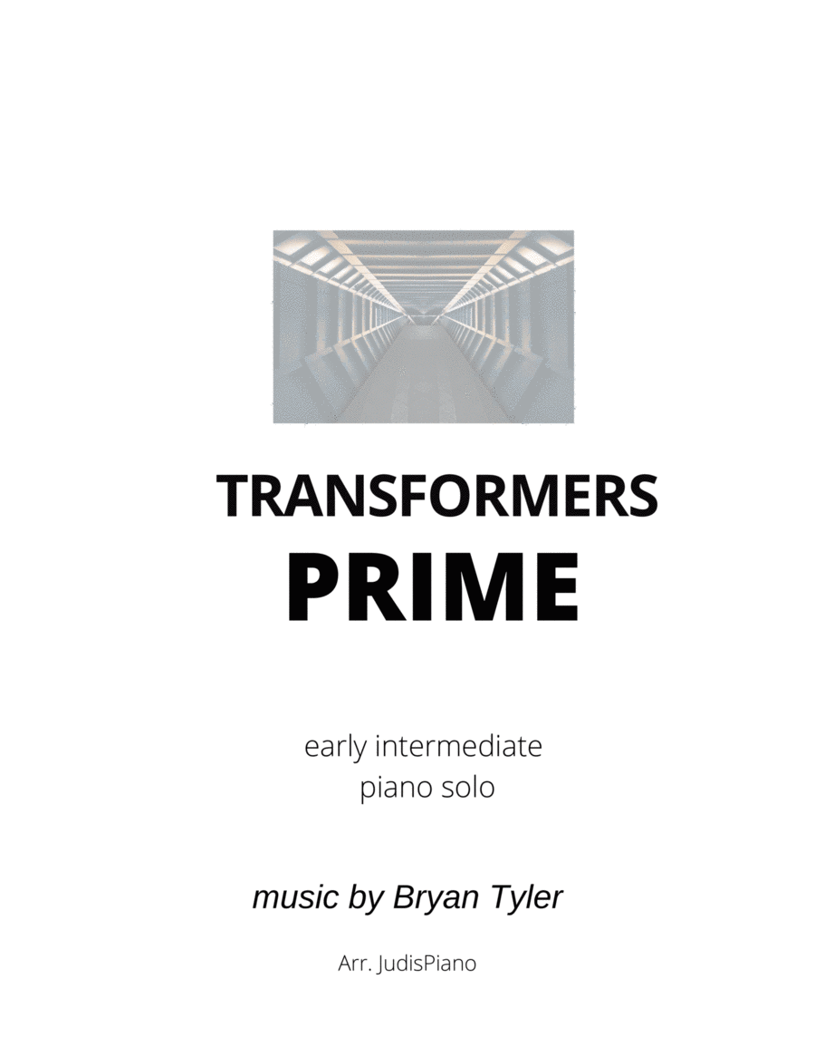 Transformers: Prime Piano Solo scores gallery preview page 1