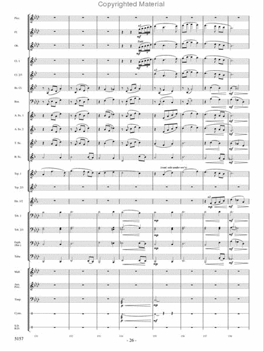 Fate of the Gods Concert Band scores gallery preview page 25