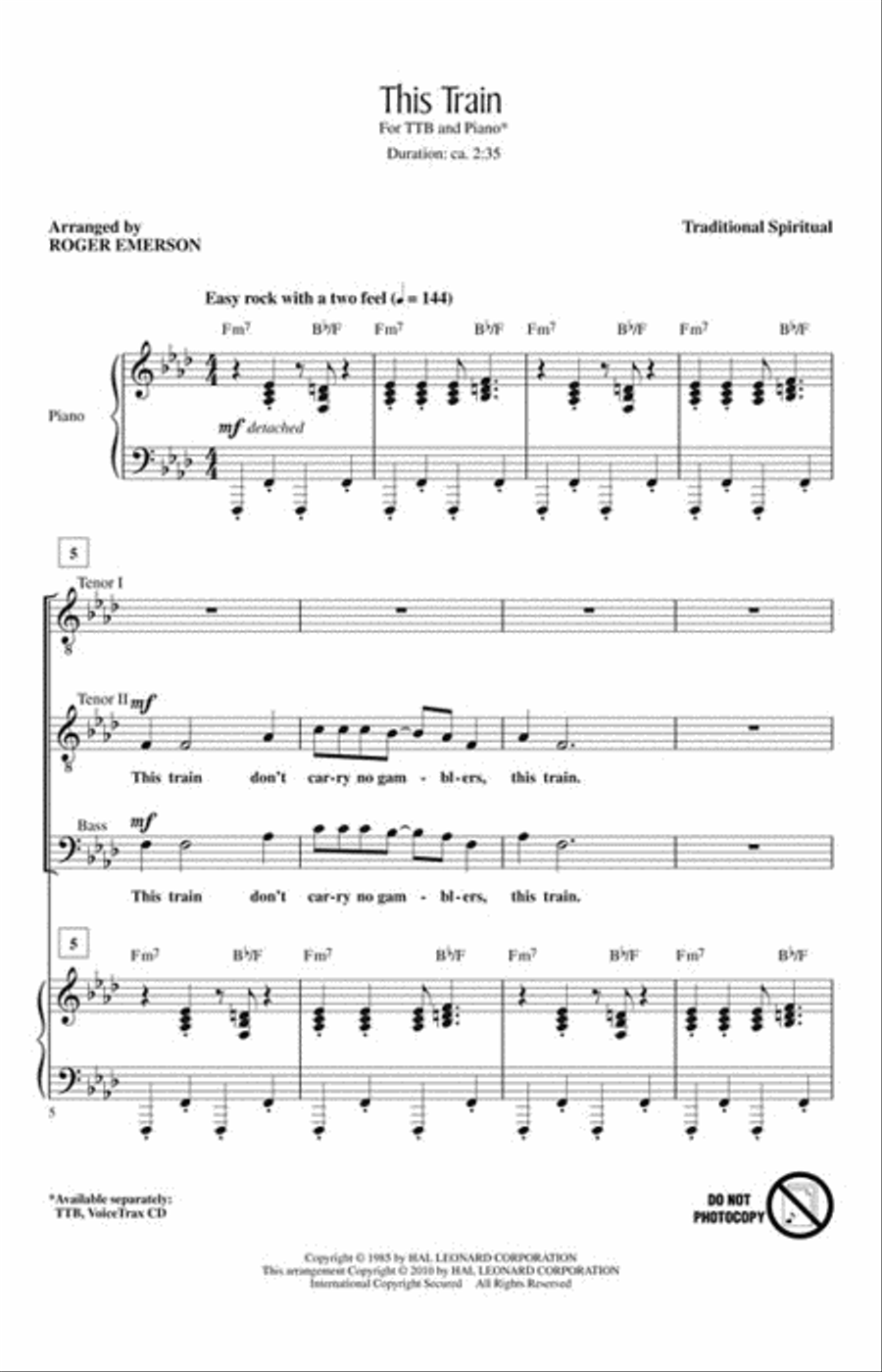 This Train This Train TTB scores gallery preview page 2