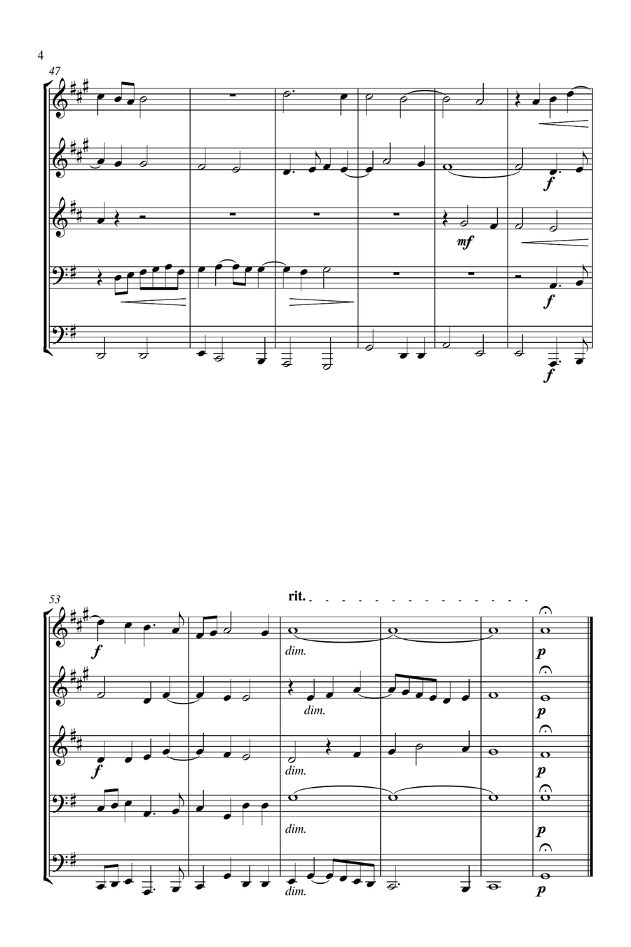 Sicut Cervus Brass Ensemble scores gallery preview page 5