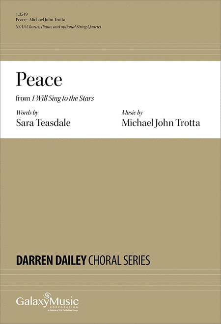 Peace from I Will Sing to the Stars (Piano/Choral Score)