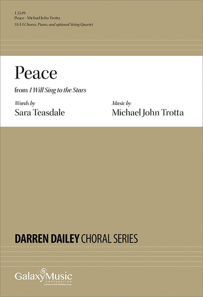 Peace from I Will Sing to the Stars (Piano/Choral Score) image number null