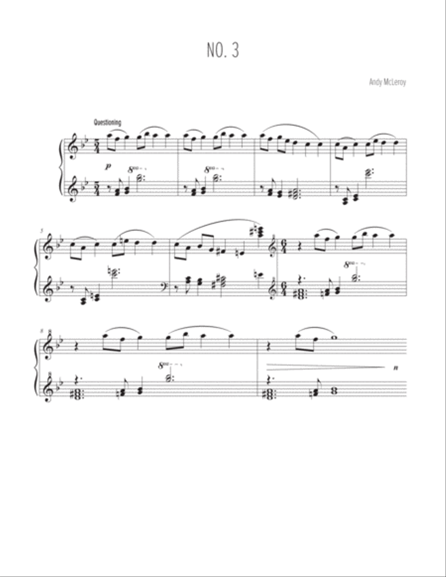 Meditations for Piano Meditations for Piano Chamber Music scores gallery preview page 5