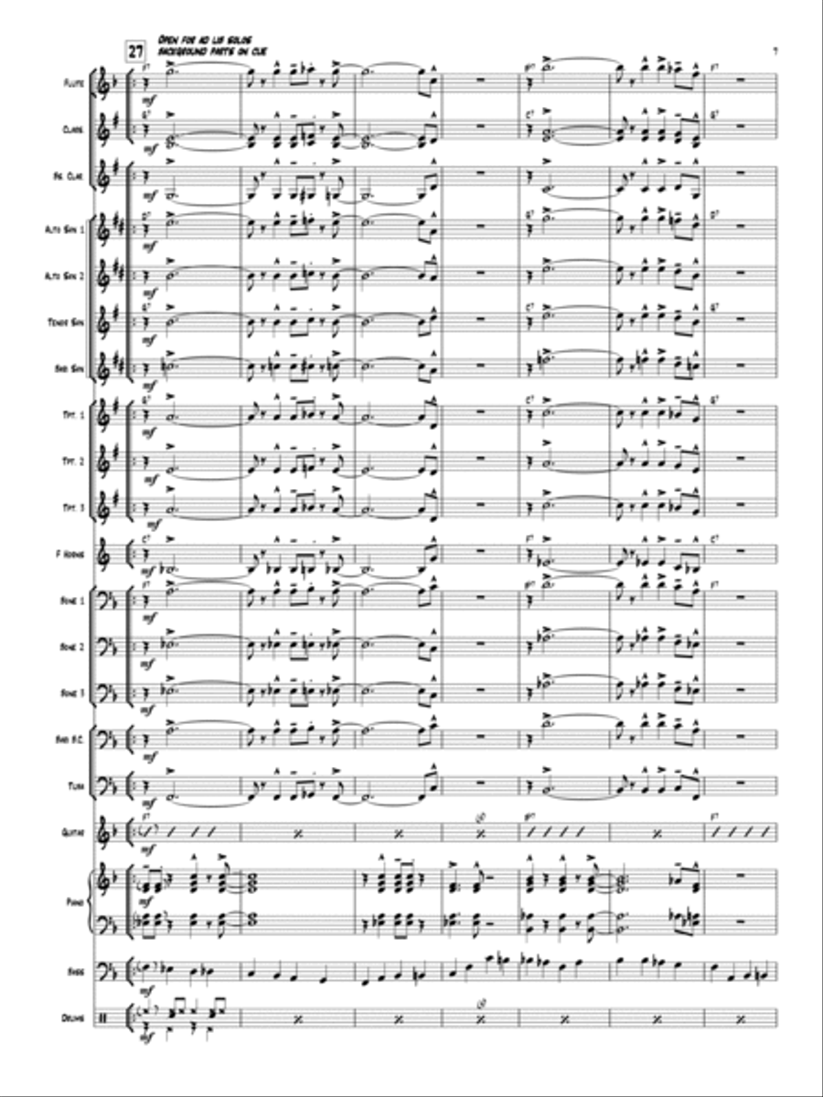 Blues Is My Favorite Color Concert Band scores gallery preview page 6