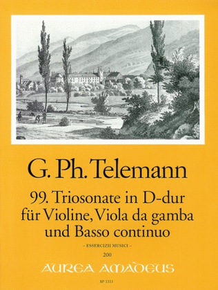 Book cover for Trio Sonata No. 99 in D Major TWV 42:D9