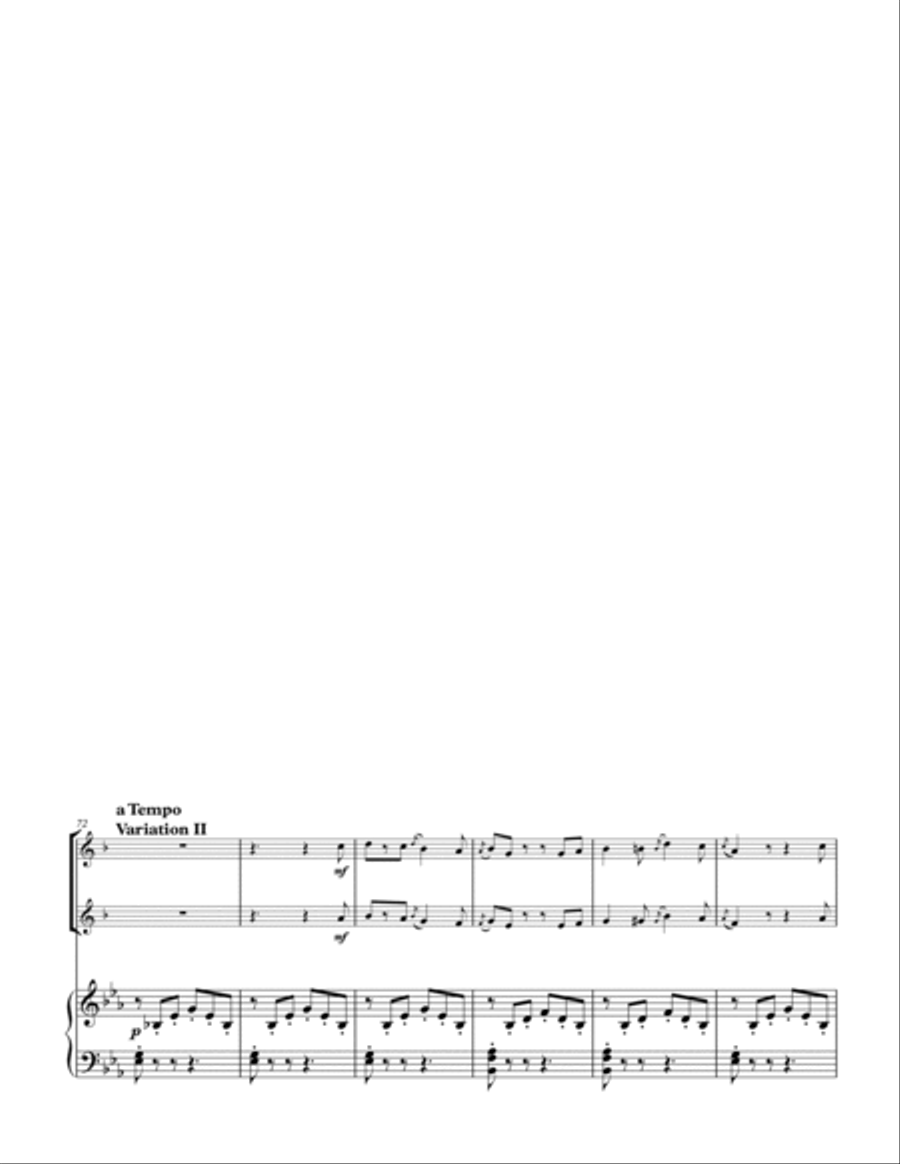 The Carnival of Venice for Cornet and Trumpet Duo with Piano accompaniment Brass Duet scores gallery preview page 5