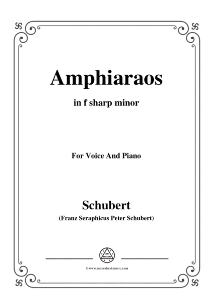 Schubert-Amphiaraos,in f sharp minor,D.166,for Voice&Piano image number null