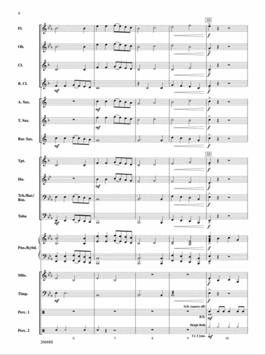 Ding Dong Merrily on High Concert Band scores gallery preview page 3