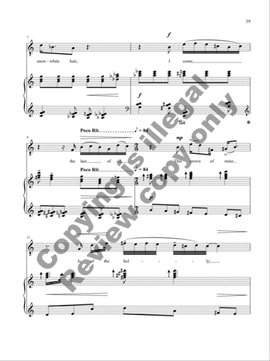 The Poet's Calendar Tenor Voice scores gallery preview page 48