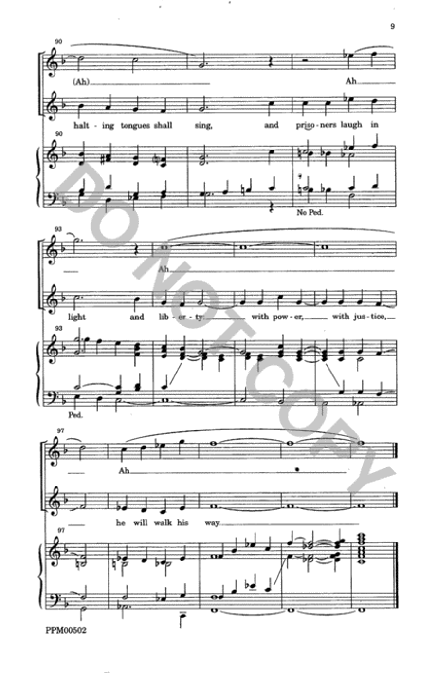 The Voice of God Goes Out 4-Part scores gallery preview page 10