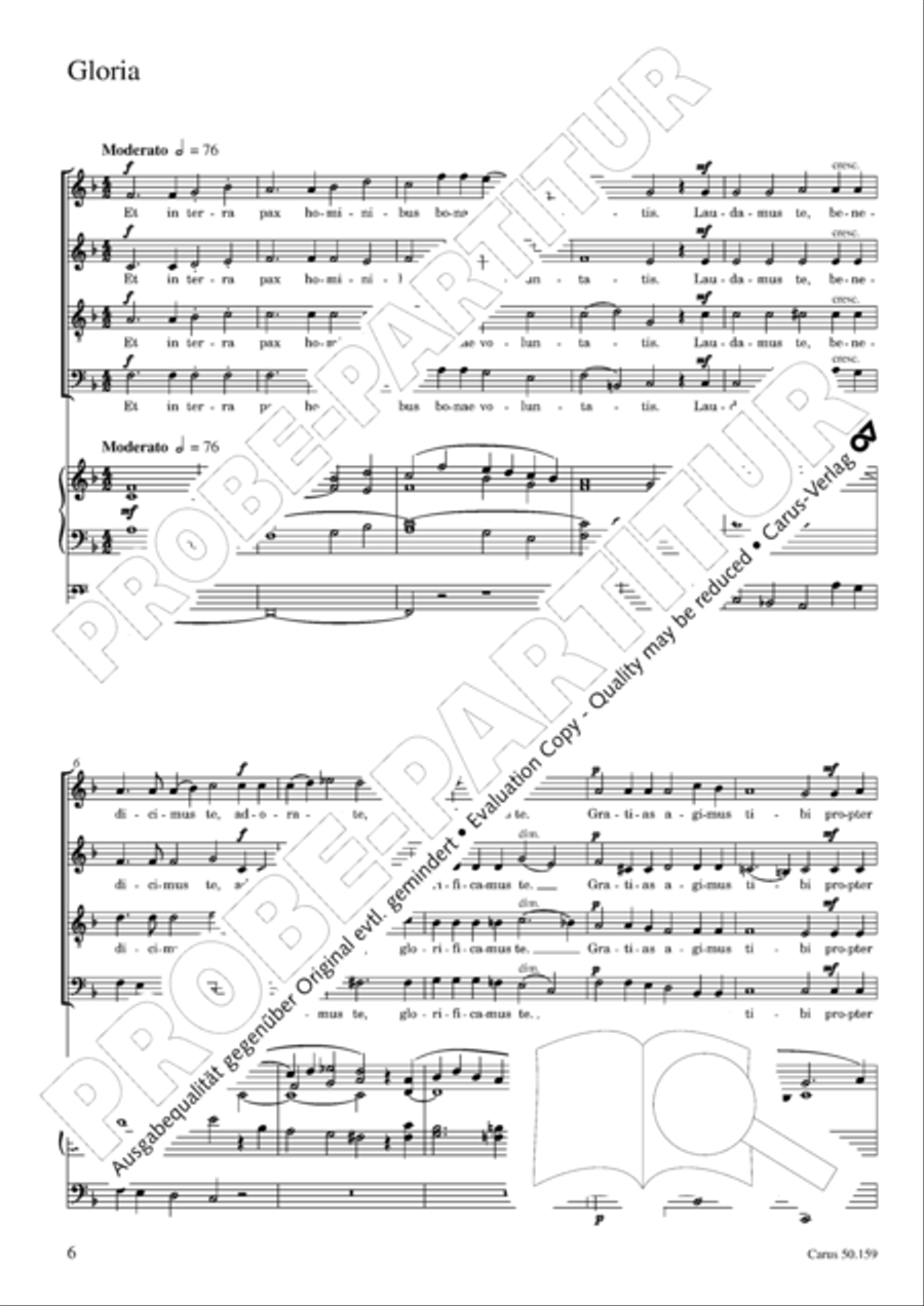 Mass in F Minor (Missa in f) 4-Part scores gallery preview page 7