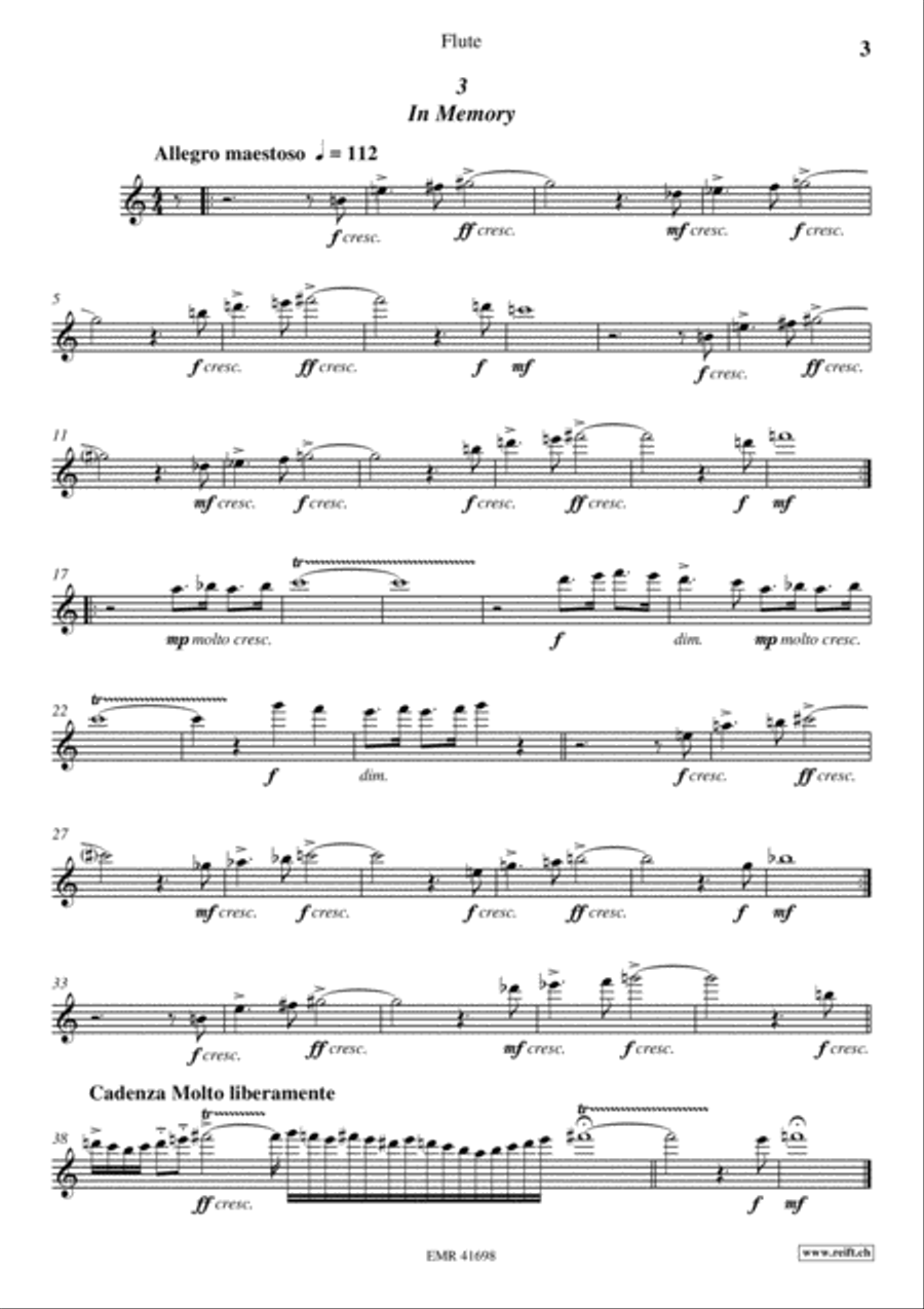 Fuji-san Suite Flute Solo scores gallery preview page 4