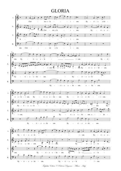 MISSA SPEM IN ALIUM - Palestrina - Score Only