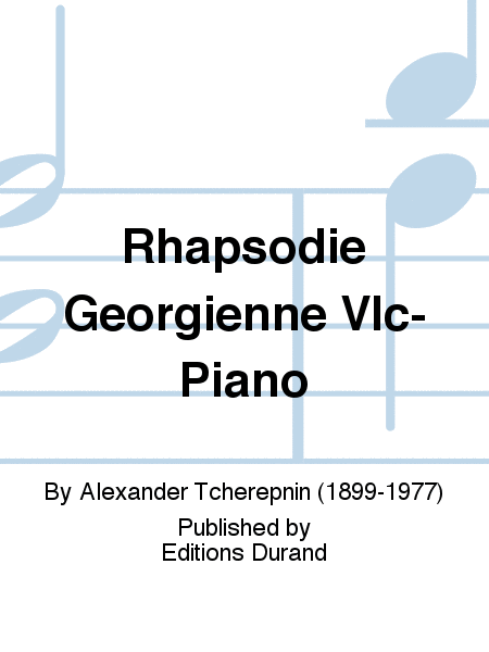Rhapsodie Georgienne Vlc-Piano