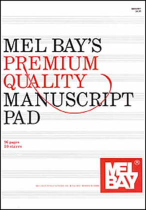 Book cover for Premium Quality Manuscript Pad Ten-Stave